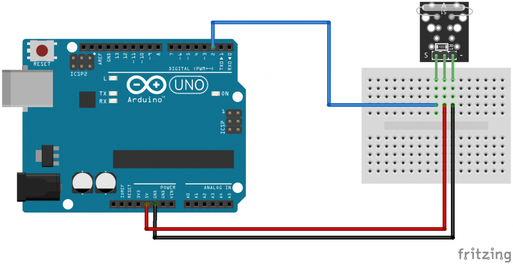 KY-021 Arduino Connection diagram