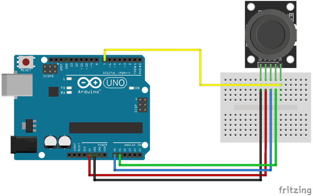 KY-023 Arduino connection diagram