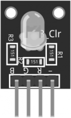 Module led RGB 5mm tri-colour Arduino electronics cathode common KY-016 SP00 
